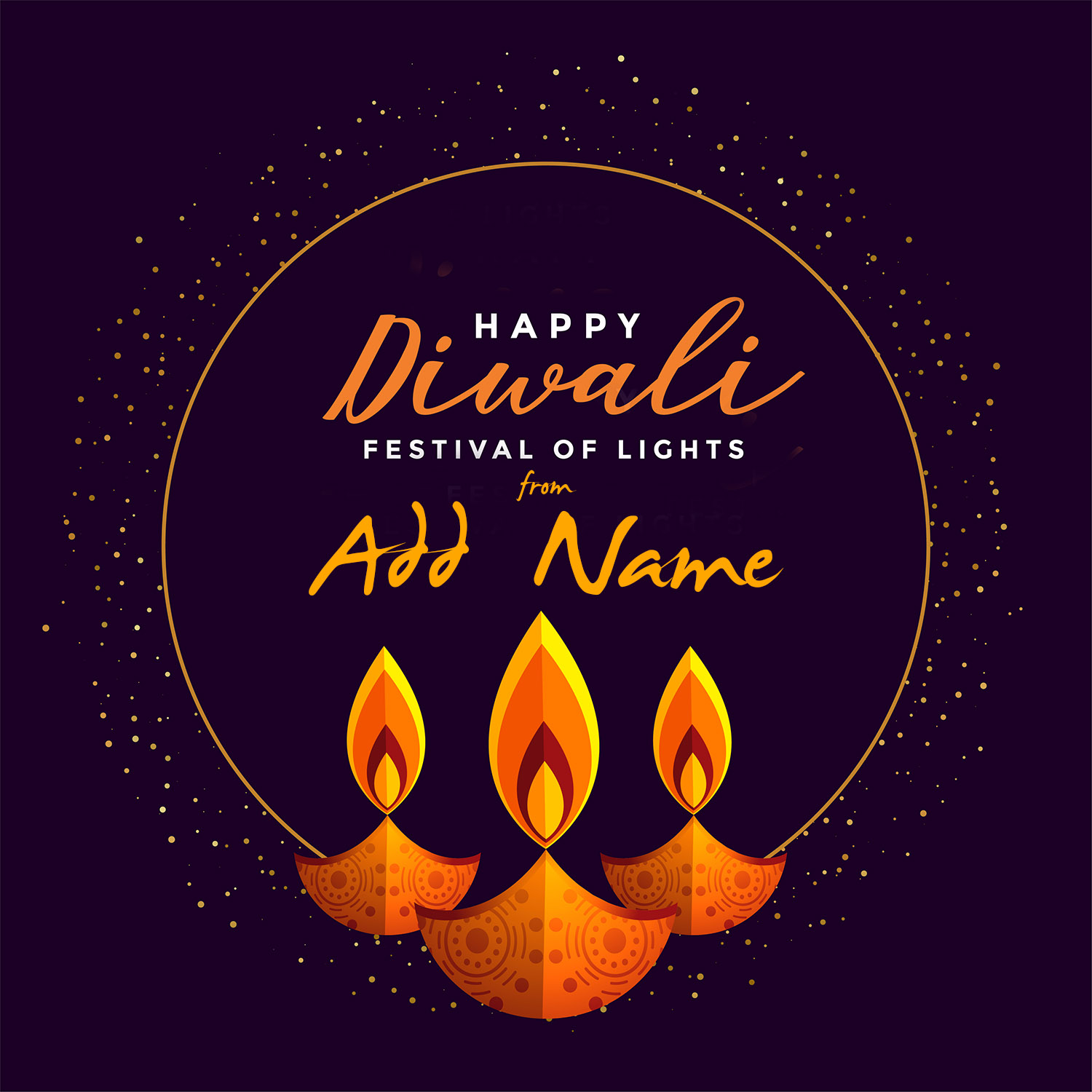 Diwali wishes card