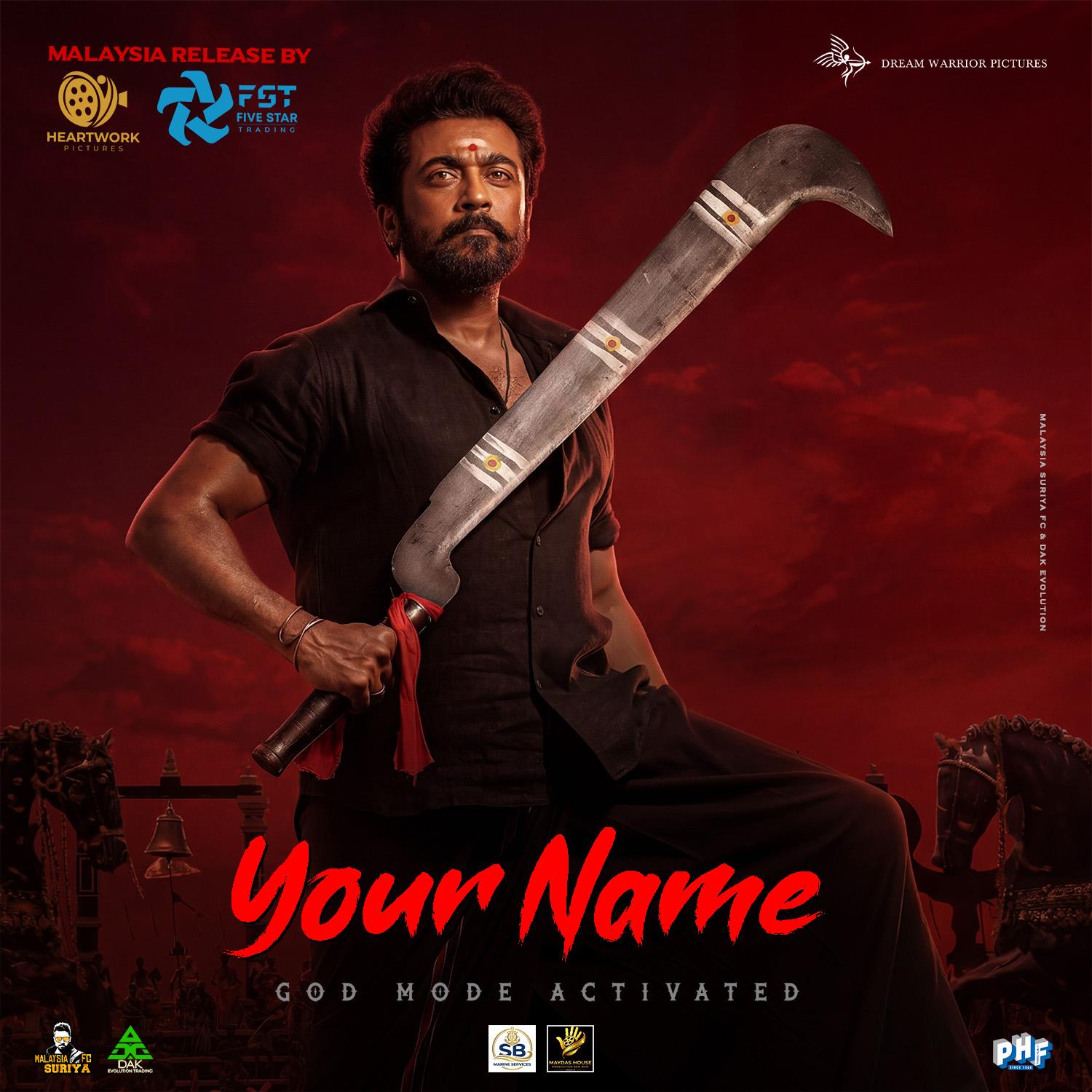 Karuppu Movie Font Style Dp Generator