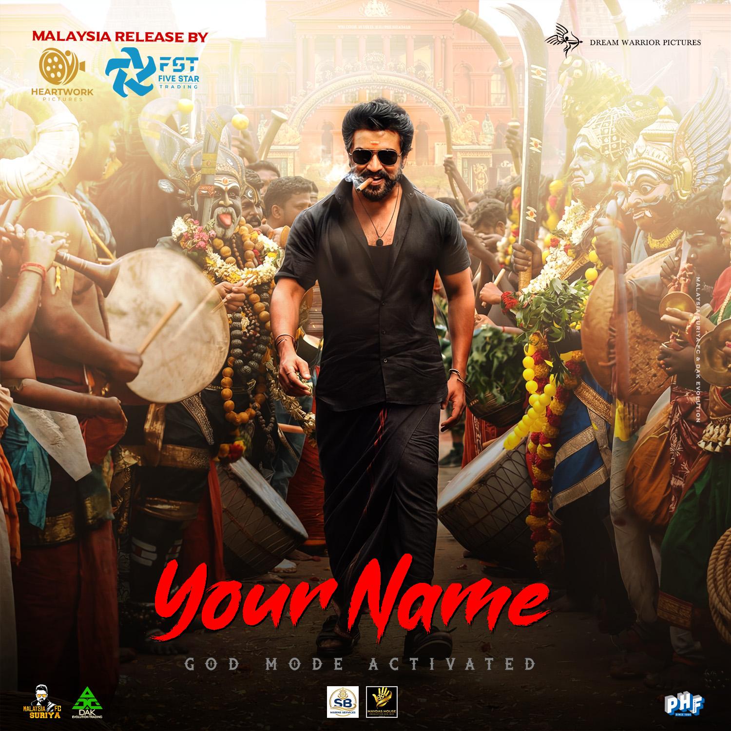 Karuppu Movie Font Style Dp Generator